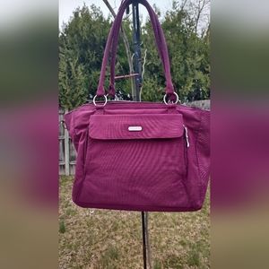 Baggalini briefcase tote fuchsia